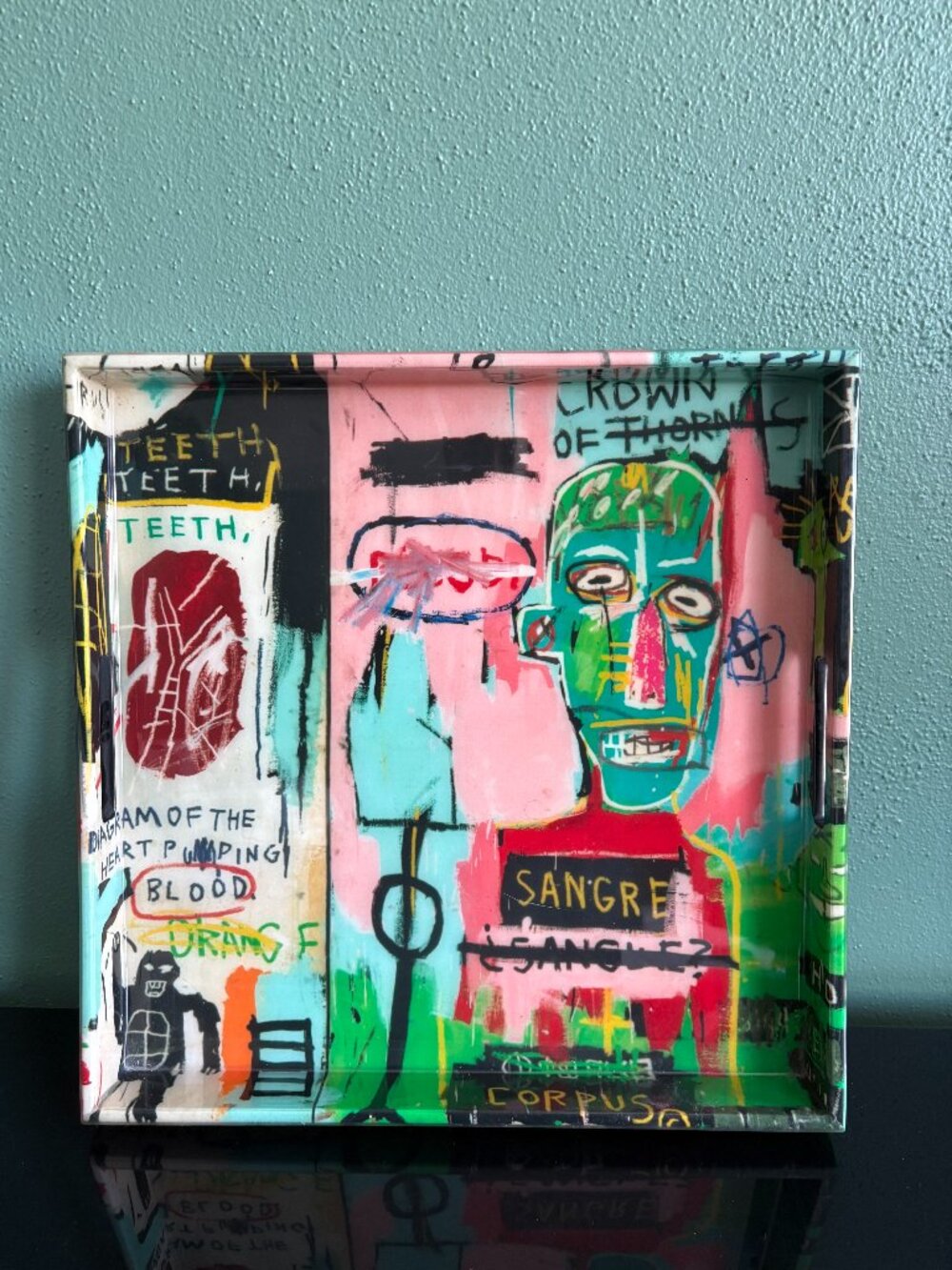 Italian Tray by Jean-Michel Basquiat 1983